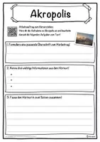 Vorschau - Unterrichtsreihen - Akropolis Lückentext mit Wortspeicher Hörverstehen und Suchsel - Seite 3