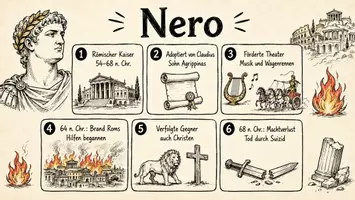 Vorschau - Arbeitsblätter - AB mit Fragen zum Thema "Nero" + Lösungsblatt + Infografik - Seite 1