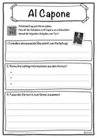 Vorschau - Unterrichtsreihen - Al Capone Lückentext mit Wortspeicher Hörverstehen und Suchsel - Seite 3