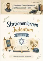 Vorschau - Arbeitsblätter - Judentum Klasse 5-6: Stationenlernen - Deckblatt