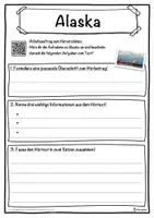 Vorschau - Unterrichtsreihen - Alaska Lückentext mit Wortspeicher Hörverstehen und Suchsel - Seite 3