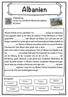 Vorschau - Unterrichtsreihen - Albanien Lückentext mit Wortspeicher Hörverstehen und Suchsel - Seite 1