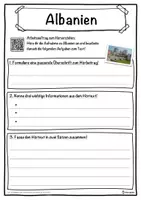 Vorschau - Unterrichtsreihen - Albanien Lückentext mit Wortspeicher Hörverstehen und Suchsel - Seite 3