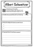 Vorschau - Unterrichtsreihen - Albert Schweitzer Lückentext mit Wortspeicher Hörverstehen und Suchsel - Seite 3