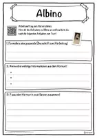 Vorschau - Unterrichtsreihen - Albino Lückentext mit Wortspeicher Hörverstehen und Suchsel - Seite 3