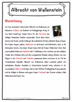 Vorschau - Unterrichtsreihen - Albrecht von Wallenstein Lückentext mit Wortspeicher Hörverstehen und Suchsel - Seite 2