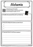 Vorschau - Unterrichtsreihen - Alchemie Lückentext mit Wortspeicher Hörverstehen und Suchsel - Seite 3