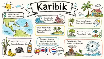 Vorschau - Arbeitsblätter - Lernposter + Arbeitsblätter zum Thema "Karibik" + Lösung & MP3 + Mindmap + Infografik - Seite 2