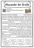 Vorschau - Unterrichtsreihen - Alexander der Große Lückentext mit Wortspeicher Hörverstehen und Suchsel - Seite 1