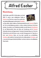 Vorschau - Unterrichtsreihen - Alfred Escher Lückentext mit Wortspeicher Hörverstehen und Suchsel - Seite 2