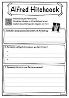 Vorschau - Unterrichtsreihen - Alfred Hitchcock Lückentext mit Wortspeicher Hörverstehen und Suchsel - Seite 3