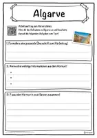 Vorschau - Unterrichtsreihen - Algarve Lückentext mit Wortspeicher Hörverstehen und Suchsel - Seite 3