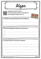Vorschau - Unterrichtsreihen - Algen Lückentext mit Wortspeicher Hörverstehen und Suchsel - Seite 3