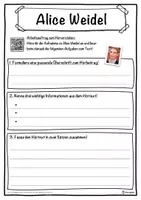 Vorschau - Unterrichtsreihen - Alice Weidel Lückentext mit Wortspeicher Hörverstehen und Suchsel - Seite 3