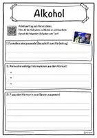 Vorschau - Unterrichtsreihen - Alkohol Lückentext mit Wortspeicher Hörverstehen und Suchsel - Seite 3