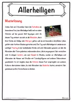 Vorschau - Unterrichtsreihen - Allerheiligen Lückentext mit Wortspeicher Hörverstehen und Suchsel - Seite 2