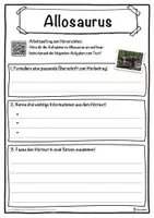 Vorschau - Unterrichtsreihen - Allosaurus Lückentext mit Wortspeicher Hörverstehen und Suchsel - Seite 3