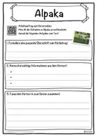 Vorschau - Unterrichtsreihen - Alpaka Lückentext mit Wortspeicher Hörverstehen und Suchsel - Seite 3