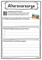 Vorschau - Unterrichtsreihen - Altersvorsorge Lückentext mit Wortspeicher Hörverstehen und Suchsel - Seite 3