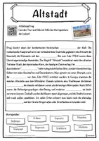 Vorschau - Unterrichtsreihen - Altstadt Lückentext mit Wortspeicher Hörverstehen und Suchsel - Seite 1