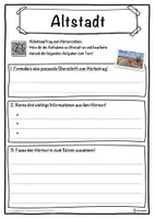 Vorschau - Unterrichtsreihen - Altstadt Lückentext mit Wortspeicher Hörverstehen und Suchsel - Seite 3