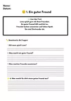 Vorschau - Stundenentwürfe - Gemeinsam stark – Lesetexte & Arbeitsblätter (Klasse 2–4) | Freundschaft, Respekt & Zusammenhalt - Seite 1