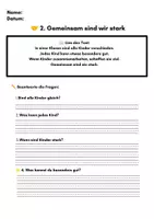 Vorschau - Stundenentwürfe - Gemeinsam stark – Lesetexte & Arbeitsblätter (Klasse 2–4) | Freundschaft, Respekt & Zusammenhalt - Seite 3