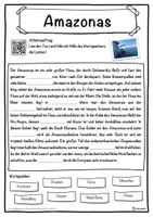 Vorschau - Unterrichtsreihen - Amazonas Lückentext mit Wortspeicher Hörverstehen und Suchsel - Seite 1