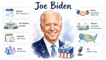 Vorschau - Arbeitsblätter - Arbeitsblatt "Joe Biden" + Onlineübung & MP3 + Infografik - Seite 2
