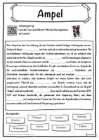 Vorschau - Unterrichtsreihen - Ampel Lückentext mit Wortspeicher Hörverstehen und Suchsel - Seite 1