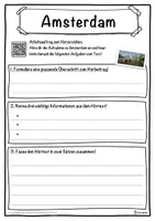Vorschau - Unterrichtsreihen - Amsterdam Lückentext mit Wortspeicher Hörverstehen und Suchsel - Seite 3