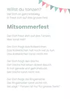Vorschau - Unterrichtsreihen - Komm, lies mit mir_Elch_RoterFaden-Text_willst du tanzen - Seite 1