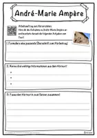 Vorschau - Unterrichtsreihen - André-Marie Ampère Lückentext mit Wortspeicher Hörverstehen und Suchsel - Seite 3