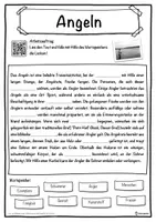 Vorschau - Unterrichtsreihen - Angeln Lückentext mit Wortspeicher Hörverstehen und Suchsel - Seite 1