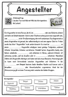 Vorschau - Unterrichtsreihen - Angestellter Lückentext mit Wortspeicher Hörverstehen und Suchsel - Seite 1