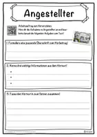 Vorschau - Unterrichtsreihen - Angestellter Lückentext mit Wortspeicher Hörverstehen und Suchsel - Seite 3