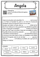 Vorschau - Unterrichtsreihen - Angola Lückentext mit Wortspeicher Hörverstehen und Suchsel - Seite 1