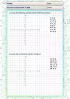 Vista previa - Hojas de trabajo - Cartesian Plane Exercises - Answer key - Portada