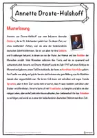 Vorschau - Unterrichtsreihen - Annette Droste-Hülshoff Lückentext mit Wortspeicher Hörverstehen und Suchsel - Seite 2