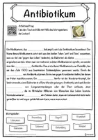 Vorschau - Unterrichtsreihen - Antibiotikum Lückentext mit Wortspeicher Hörverstehen und Suchsel - Seite 1