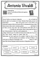Vorschau - Unterrichtsreihen - Antonio Vivaldi Lückentext mit Wortspeicher Hörverstehen und Suchsel - Seite 1