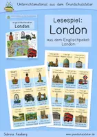 Vorschau - Spiele - London Lesespiel (Englisch, Grundschule, London sights) - Deckblatt