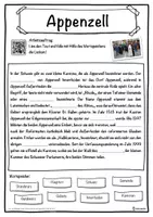 Vorschau - Unterrichtsreihen - Appenzell Lückentext mit Wortspeicher Hörverstehen und Suchsel - Seite 1