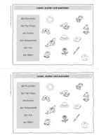 Vorschau - Arbeitsblätter - Sommerferien Lesen Klasse 1 – Mini-Heft & Arbeitsblätter | Lesen & Malen (Kl. 1–2) ohne Silbengliederung - Seite 3
