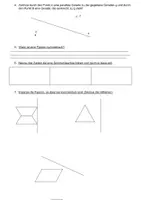 Vorschau - Arbeitsblätter - Test 7 zum Thema Strecke, Strahl, Gerade, Symmetrie - Seite 1