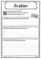 Vorschau - Unterrichtsreihen - Arabien Lückentext mit Wortspeicher Hörverstehen und Suchsel - Seite 3