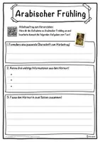 Vorschau - Unterrichtsreihen - Arabischer Frühling Lückentext mit Wortspeicher Hörverstehen und Suchsel - Seite 3