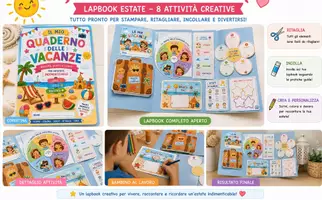 anteprima - Esercizi - Lapbook Estate - Pagina di copertina