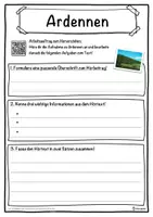 Vorschau - Unterrichtsreihen - Ardennen Lückentext mit Wortspeicher Hörverstehen und Suchsel - Seite 3