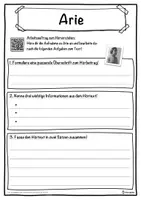 Vorschau - Unterrichtsreihen - Arie Lückentext mit Wortspeicher Hörverstehen und Suchsel - Seite 3